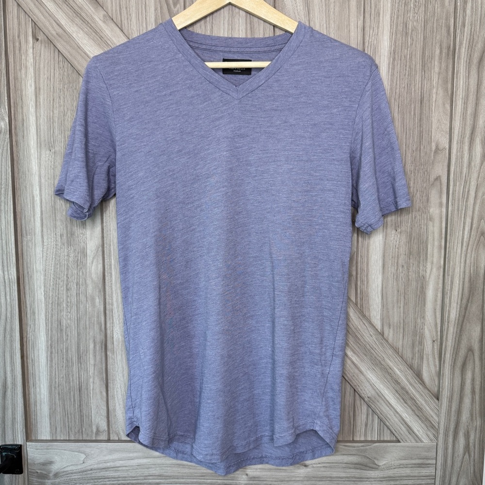 Goodlife Men’s Triblend Scallop V-Neck T-Shirt | Purple